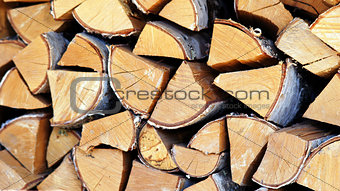 Birch log.
