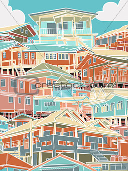 Colorful housing