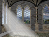 God Rays Through An Arched Window