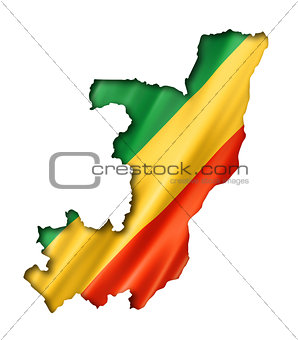Congolese flag map