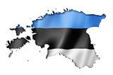 Estonian flag map