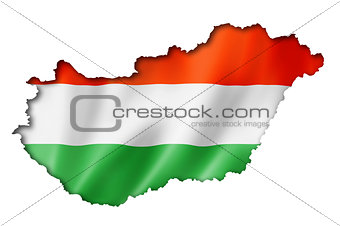 Hungarian flag map