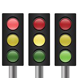 set of traffic light