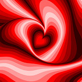 Design heart whirl rotation illusion background