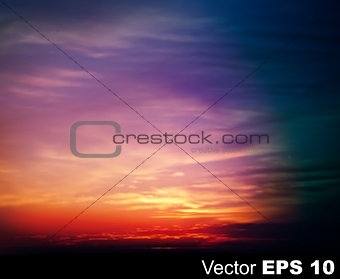 abstract nature sky background with sunrise