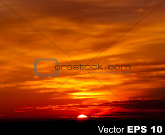 abstract nature sky background with sunrise