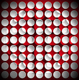 Circles on a Red Velvet Background