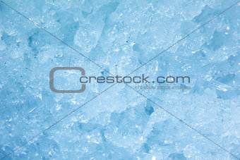 Icy Snowy crystals surface texture background 