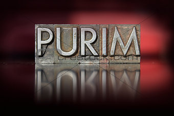 Purim Letterpress