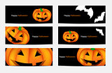 Halloween Background with Pumpkin Vector Illustration