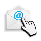 Design Concept Email Write Icon Vector Illustration