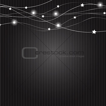 Abstract Christmas Black  Background Vector Illustration
