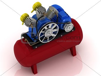 Portable compressor with rotating pulley