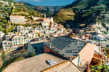 Aerial view of Vernazza
