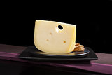Luxurious emmentaler cheese.
