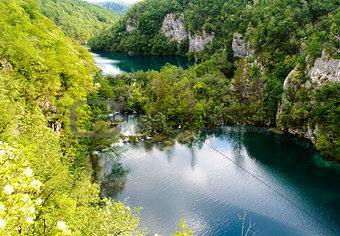 Beautiful landscape. Plitvice Lakes National Park in Croatia