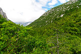 Scenic mountain landscape. Paklenica National Park in Croatia