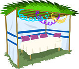 Sukkah For Sukkot With Table 2