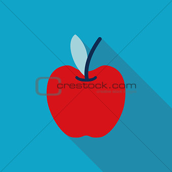 Apple Flat style Icon with long shadows