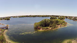 Aerial view of lake in Florida