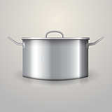 Illustration of aluminum saucepan