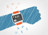 electronic wrist watch