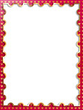 Gold frame with white background