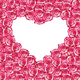 Heart shaped rose frame