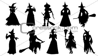 witch silhouettes