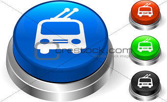 Trolley Icon on Internet Button