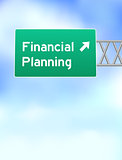 Financial Planning Highway Sign