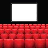 cinema screen  and red seats