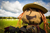 Scarecrow in a field