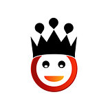 Happy smiley with crown