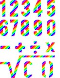 Numbers Rainbow Style