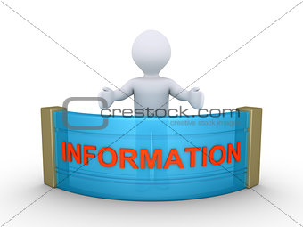 Person is giving information
