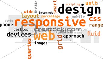 word cloud - responsive web design