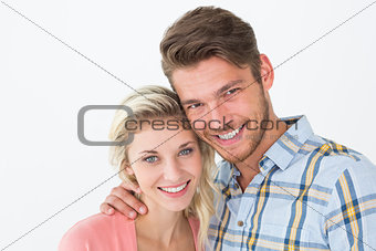 Close up portrait of young couple