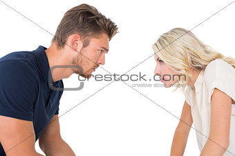 Young couple having relationship problems