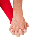 Close up of holding hands
