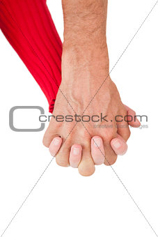Close up of holding hands