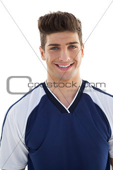 Portrait of a smiling football player