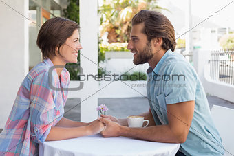 Happy couple on a date