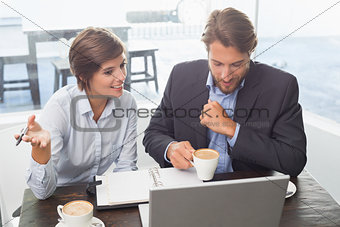 Business colleagues having a meeting