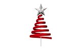 Red christmas tree spiral design
