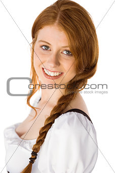 Oktoberfest girl smiling at camera