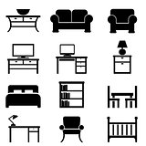 Home furniture icons
