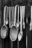 Wooden spoon and fork 