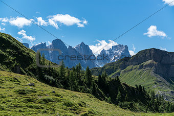 Dolomites, landscape in summer season