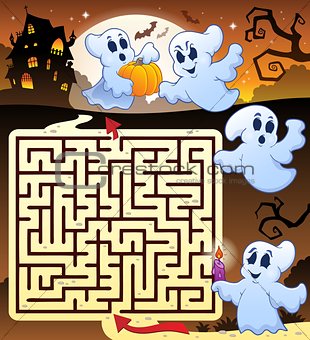 Maze 3 with Halloween thematics
